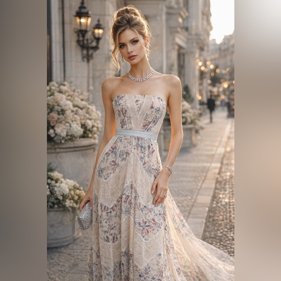 NEW BCBGMaxAzria “Elle” DewCombo Strapless Maxi Gown
Size 0 - Picture 3 of 15